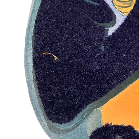 Vintage Eureka Halloween Witch Cauldron Flocked Fuzzy Double Sided Die C… - Picture 4 of 7